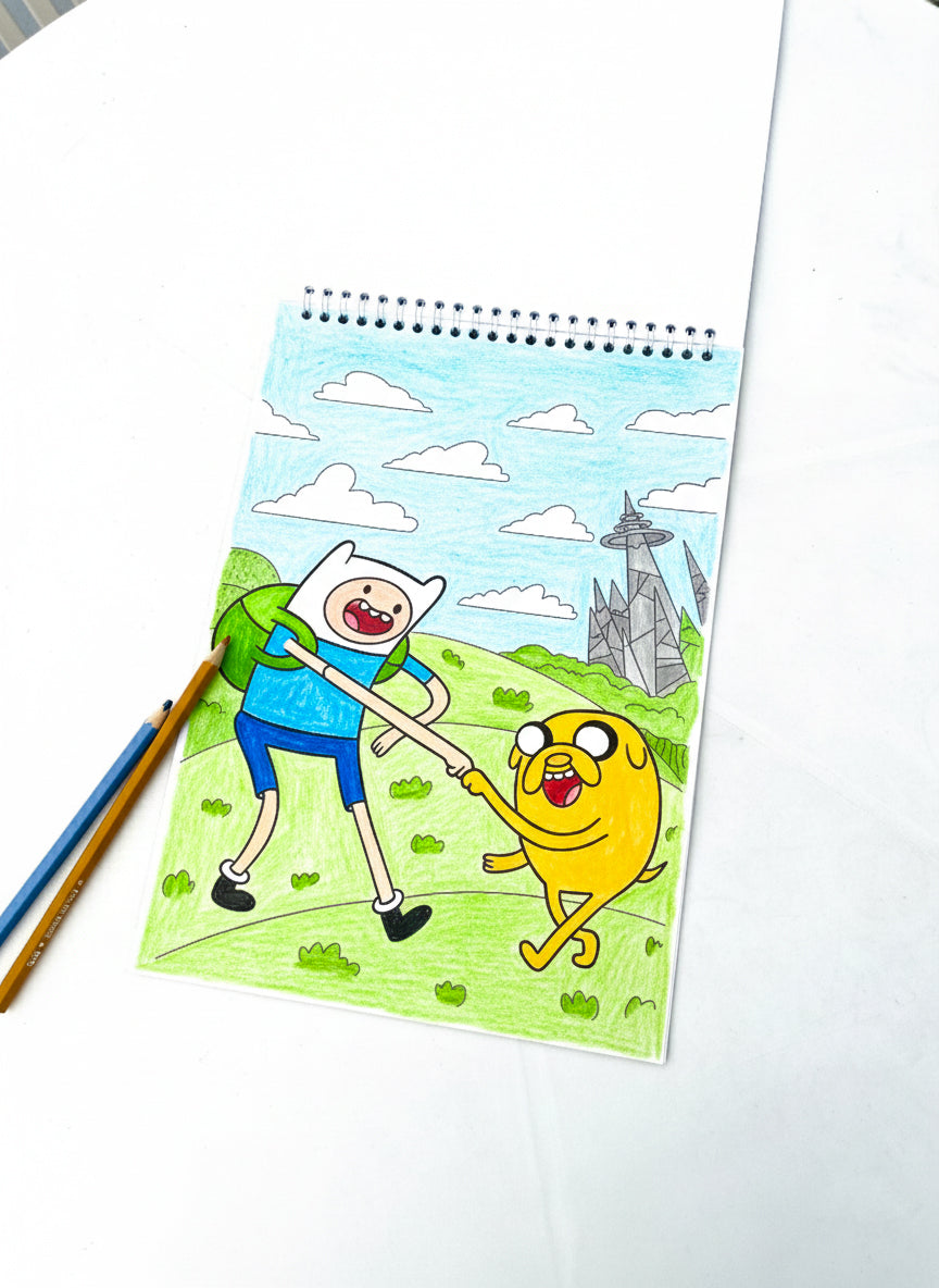Adventure Time Coloring Sketch