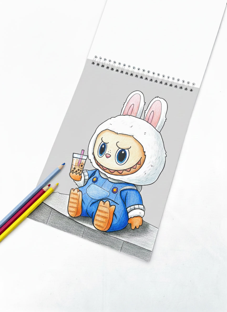 LABUBU Coloring Sketch