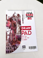 Sketchbook | White Draw Pad (25 x 35 CM) (Red)