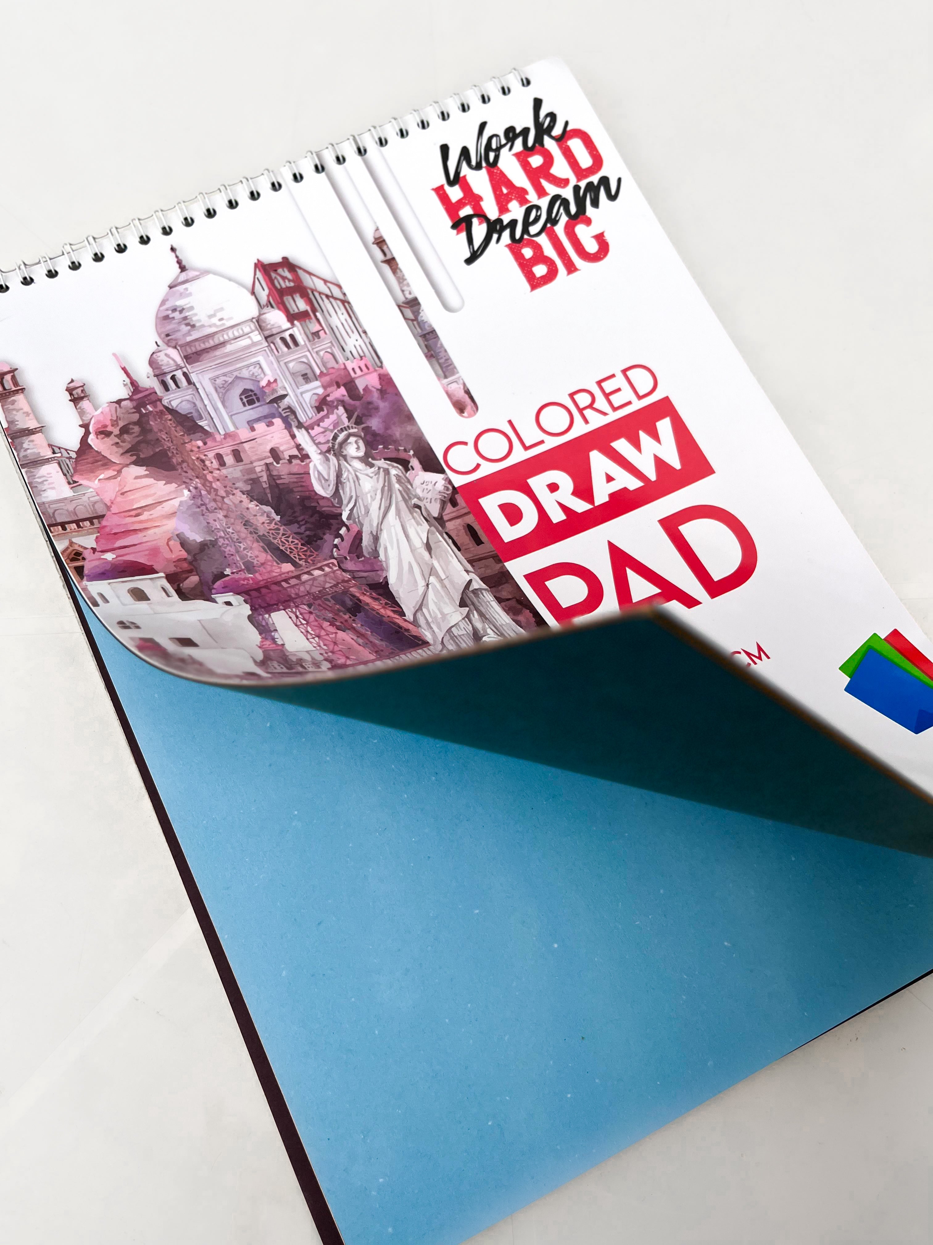 Sketchbook | Colored Draw Pad (25 x 35 CM) (Red)