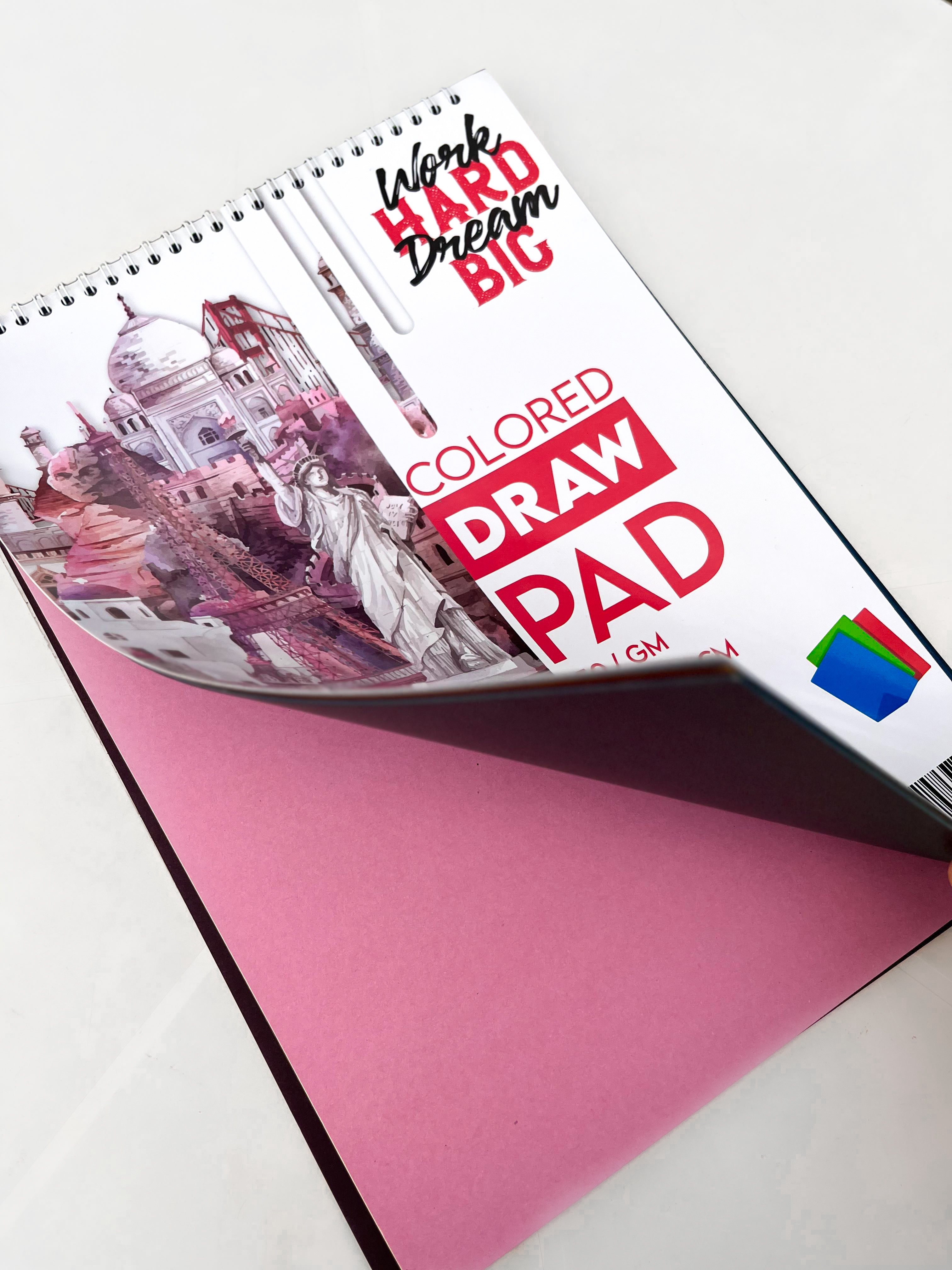 Sketchbook | Colored Draw Pad (25 x 35 CM) (Red)