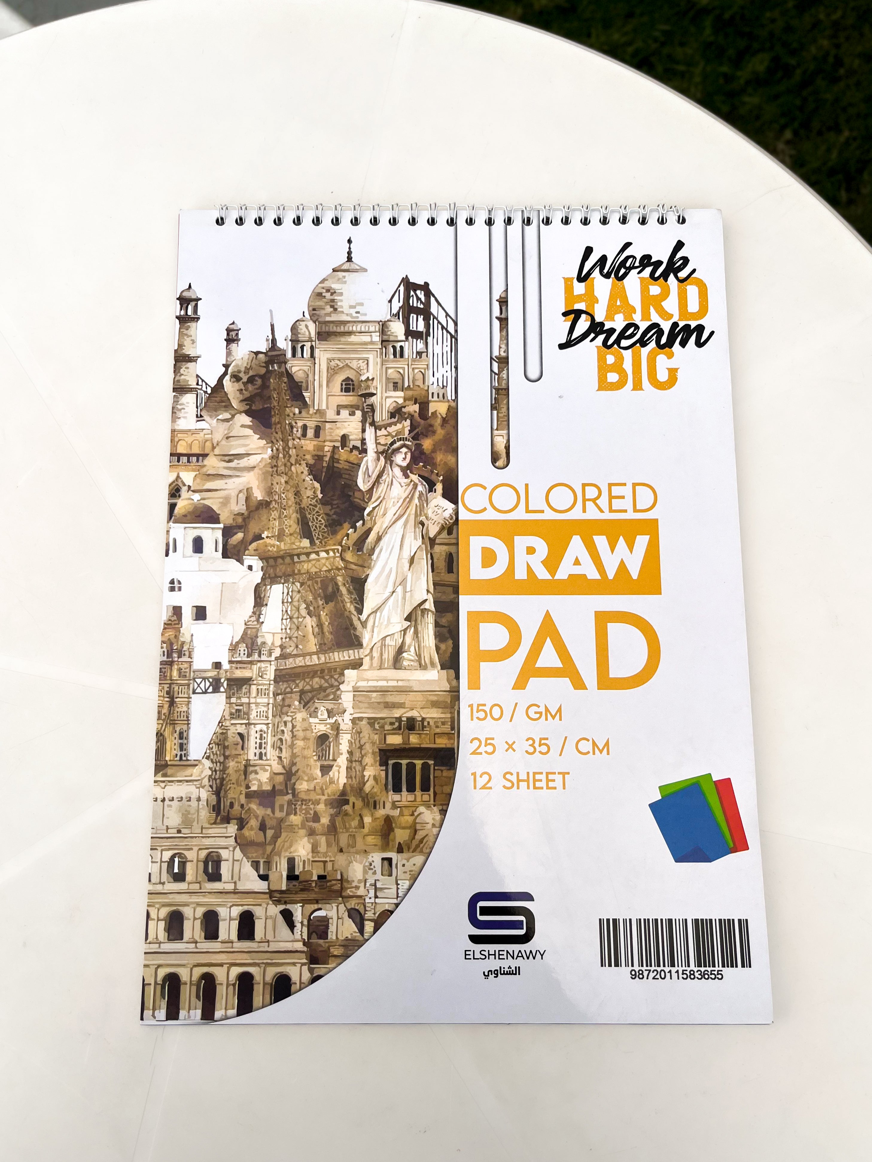 Sketchbook | Colored Draw Pad (25 x 35 CM) (Orange)