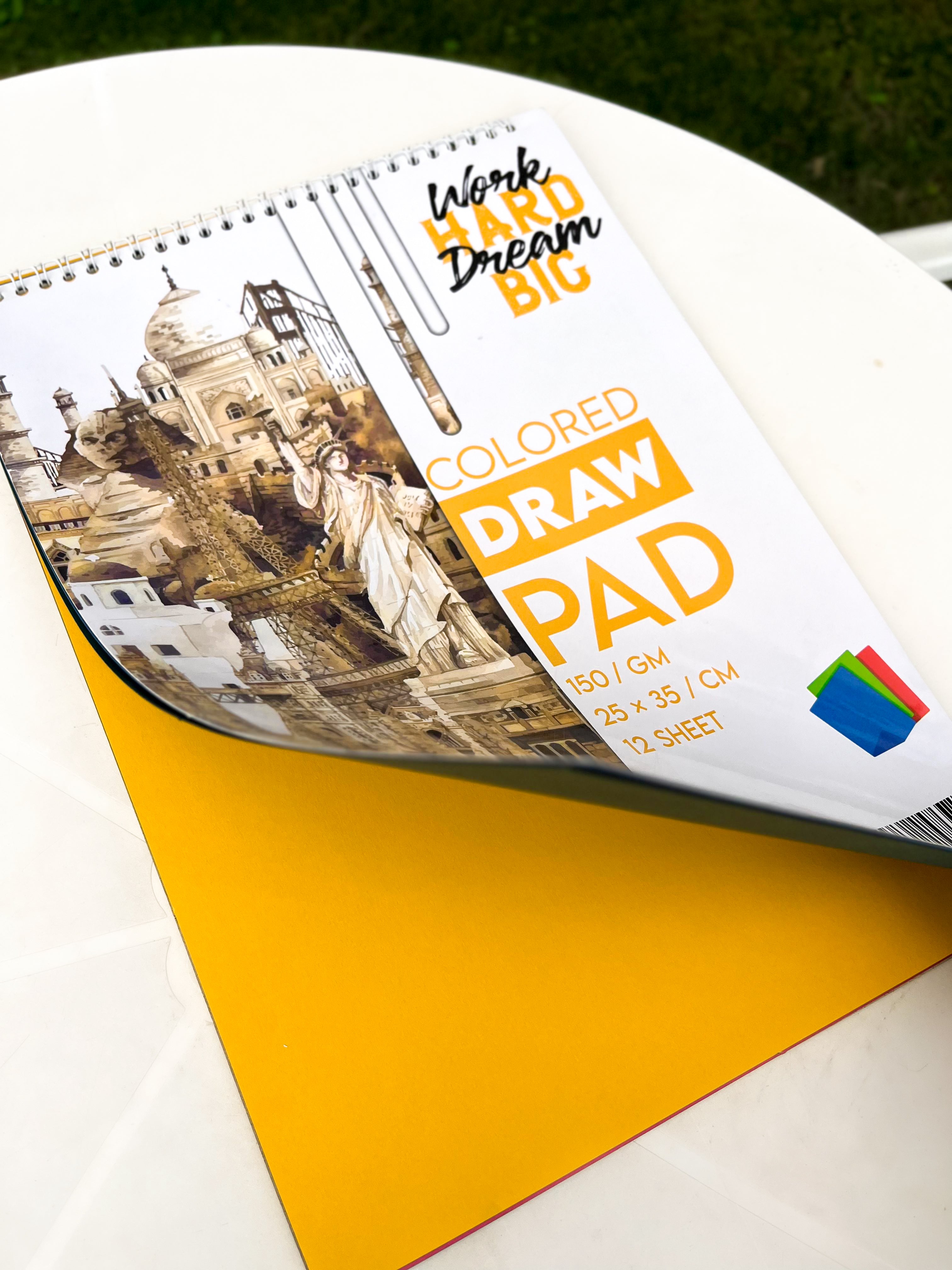 Sketchbook | Colored Draw Pad (25 x 35 CM) (Orange)