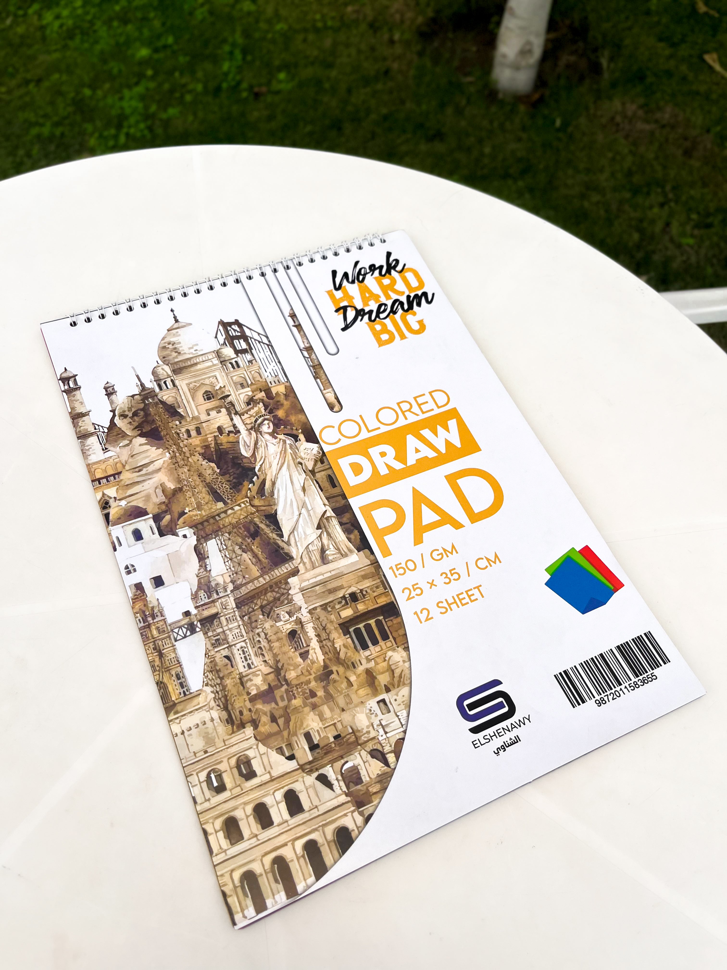 Sketchbook | Colored Draw Pad (25 x 35 CM) (Orange)