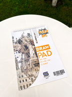 Sketchbook | White Draw Pad (25 x 35 CM) (Orange)