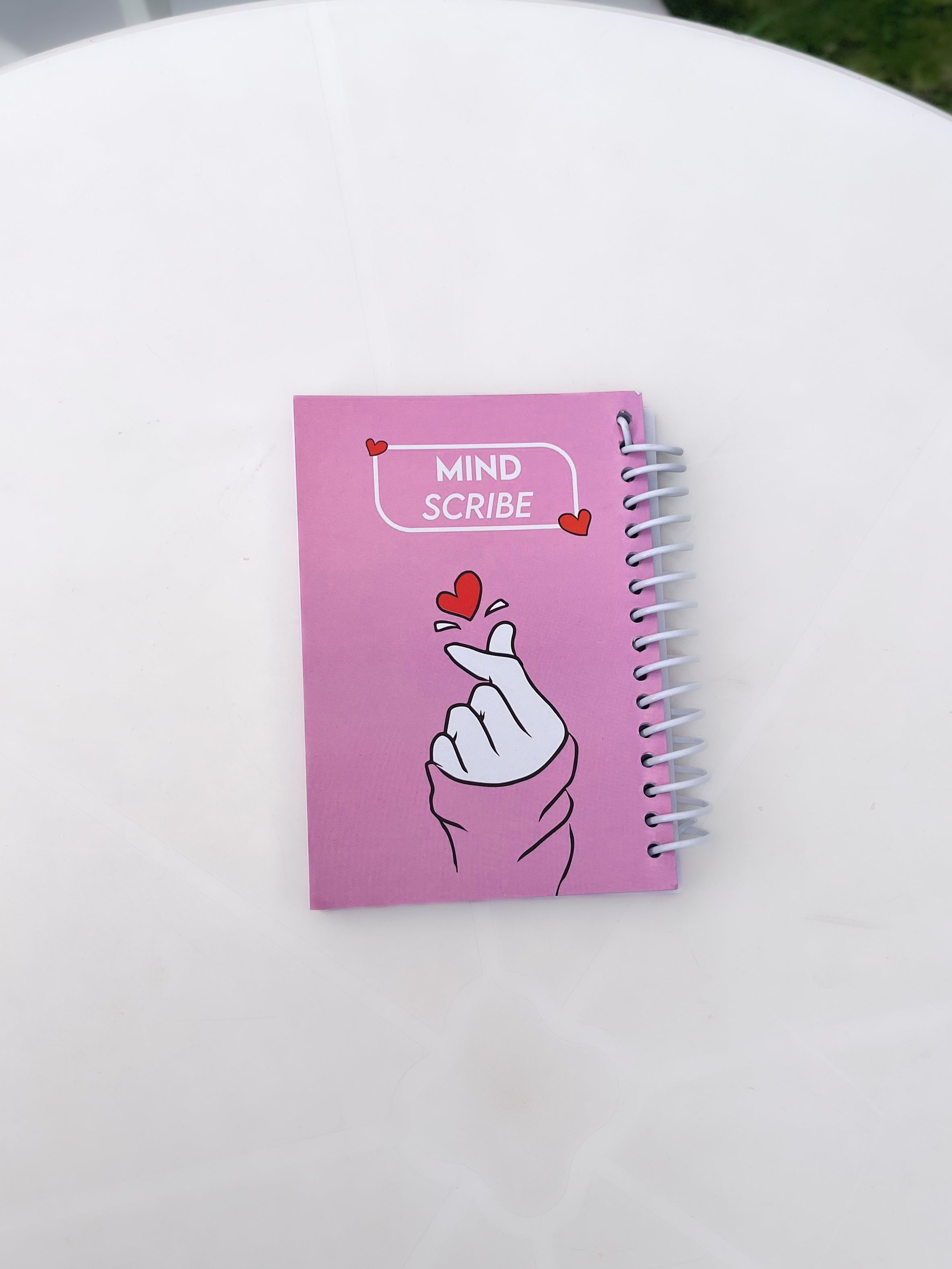 Mind Scribe " K-Pop Finger Heart " | Notebook A6