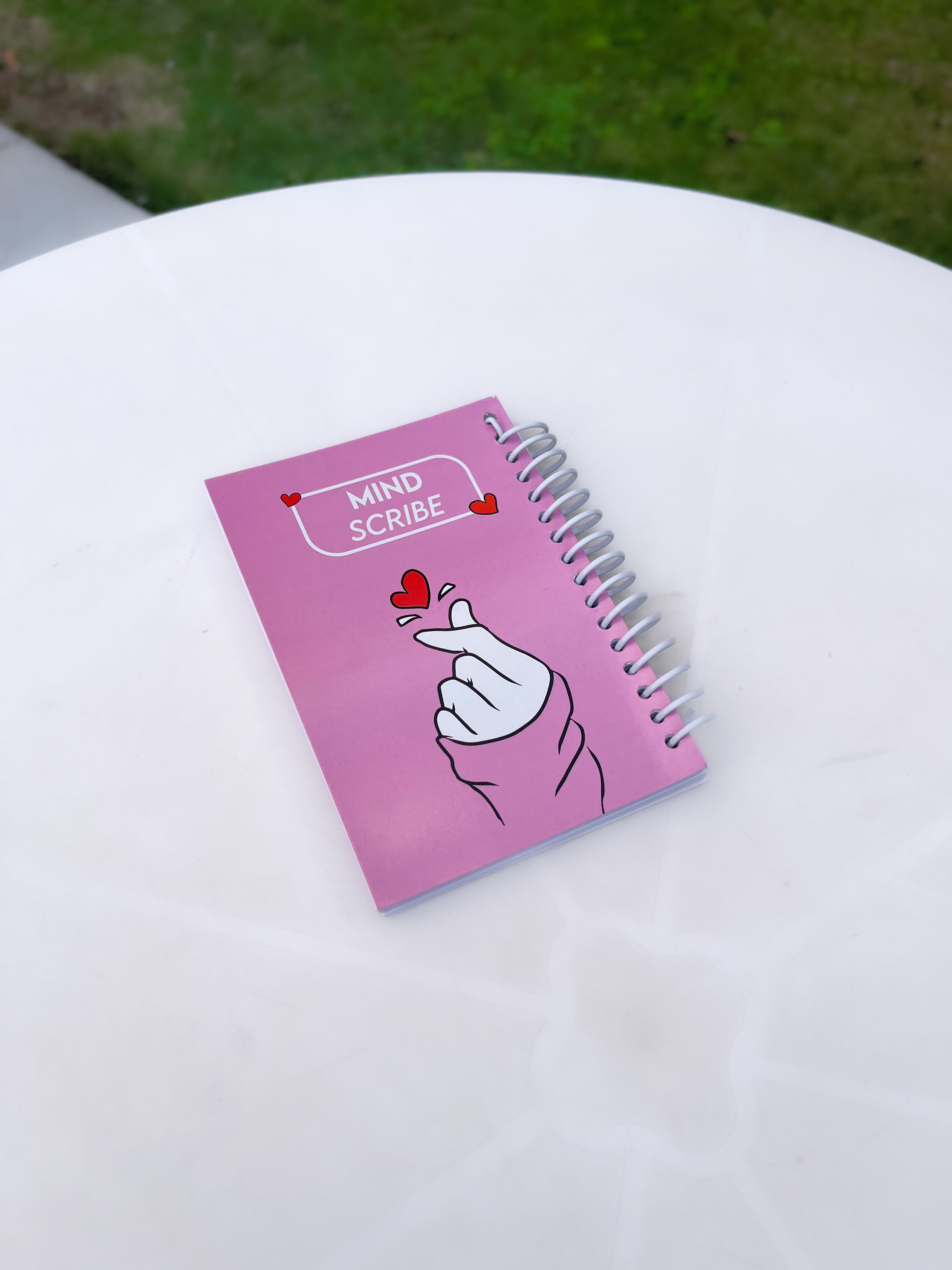 Mind Scribe " K-Pop Finger Heart " | Notebook A6