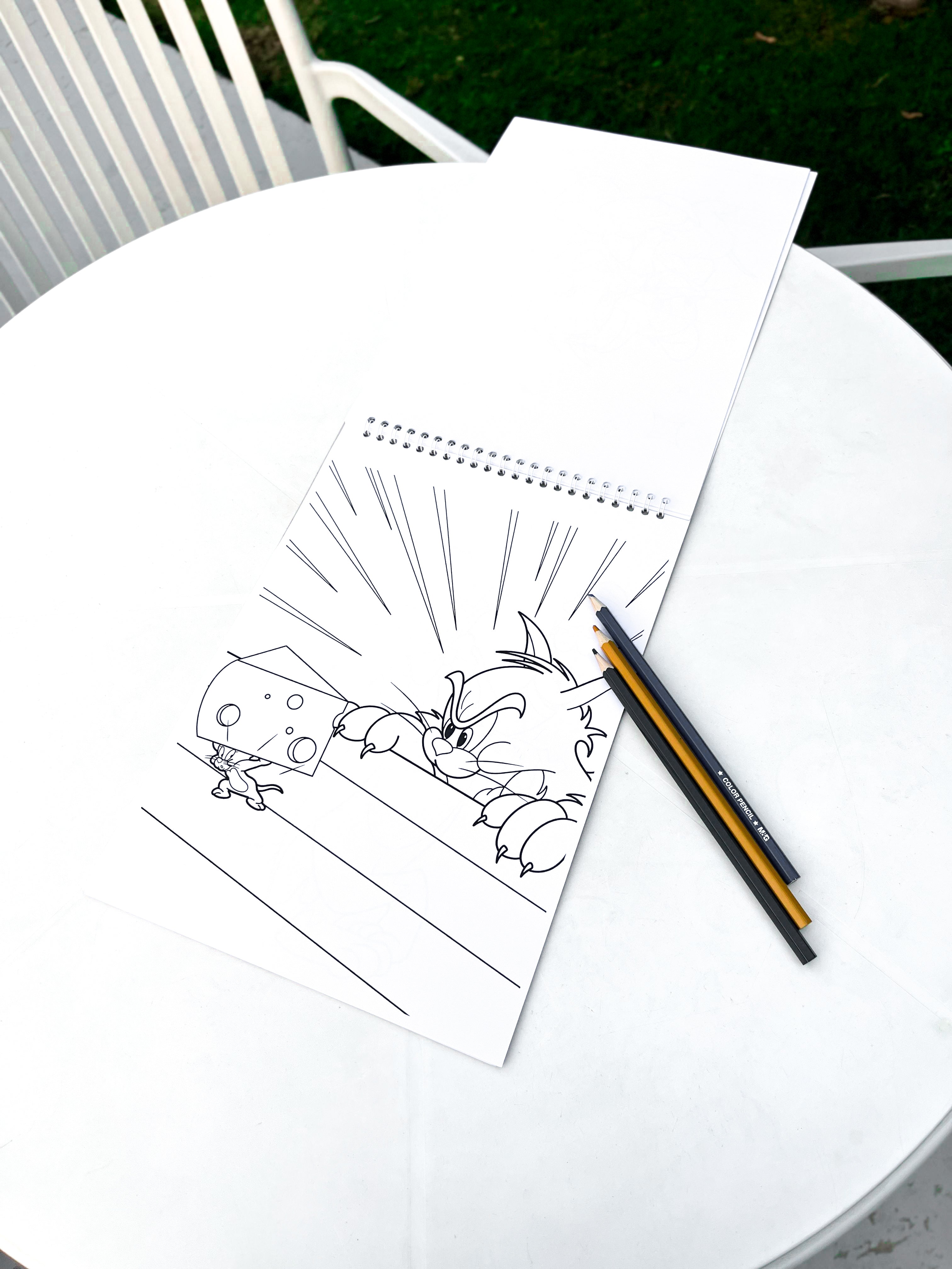 Tom & Jerry Coloring Sketch