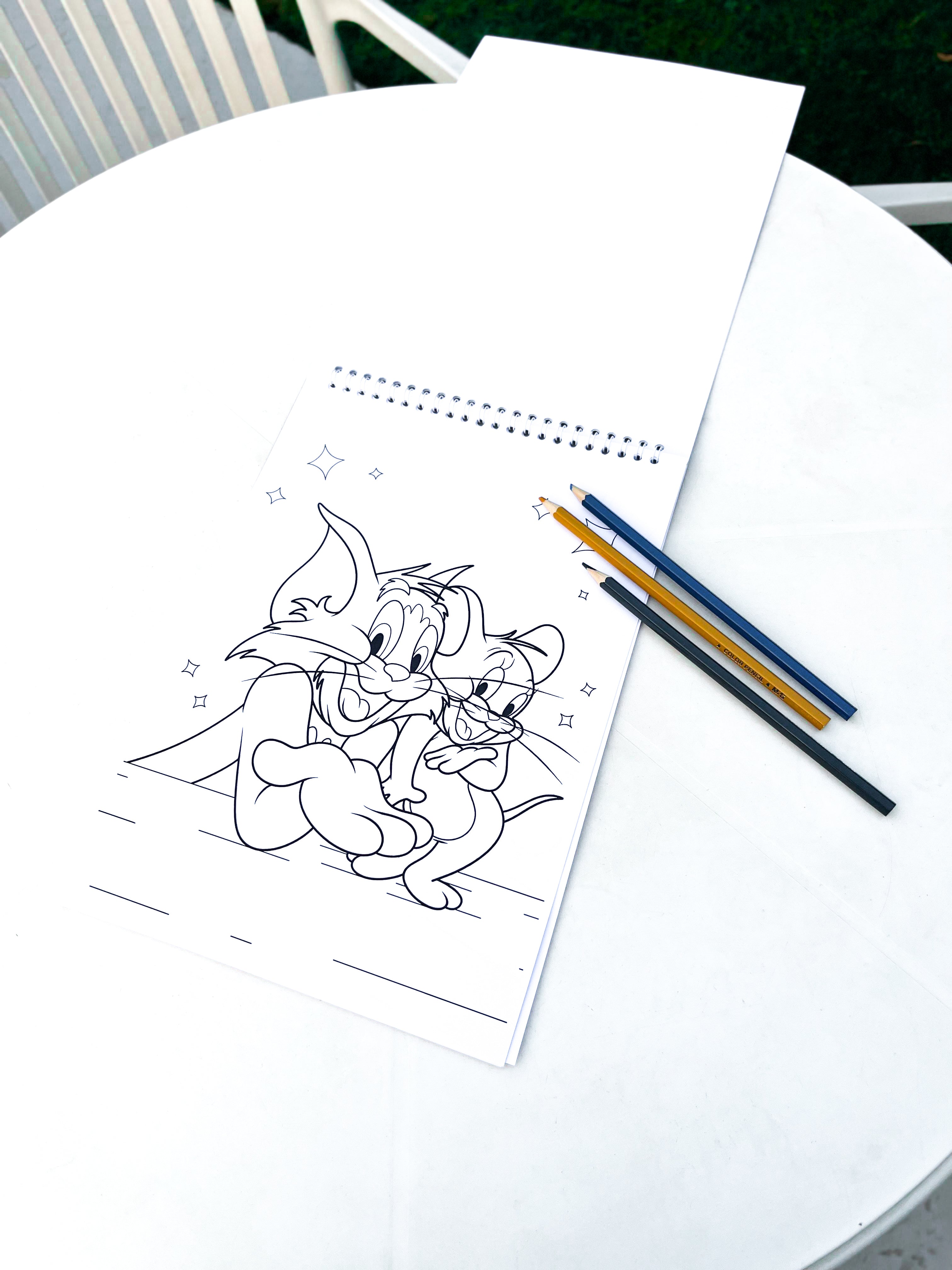 Tom & Jerry Coloring Sketch