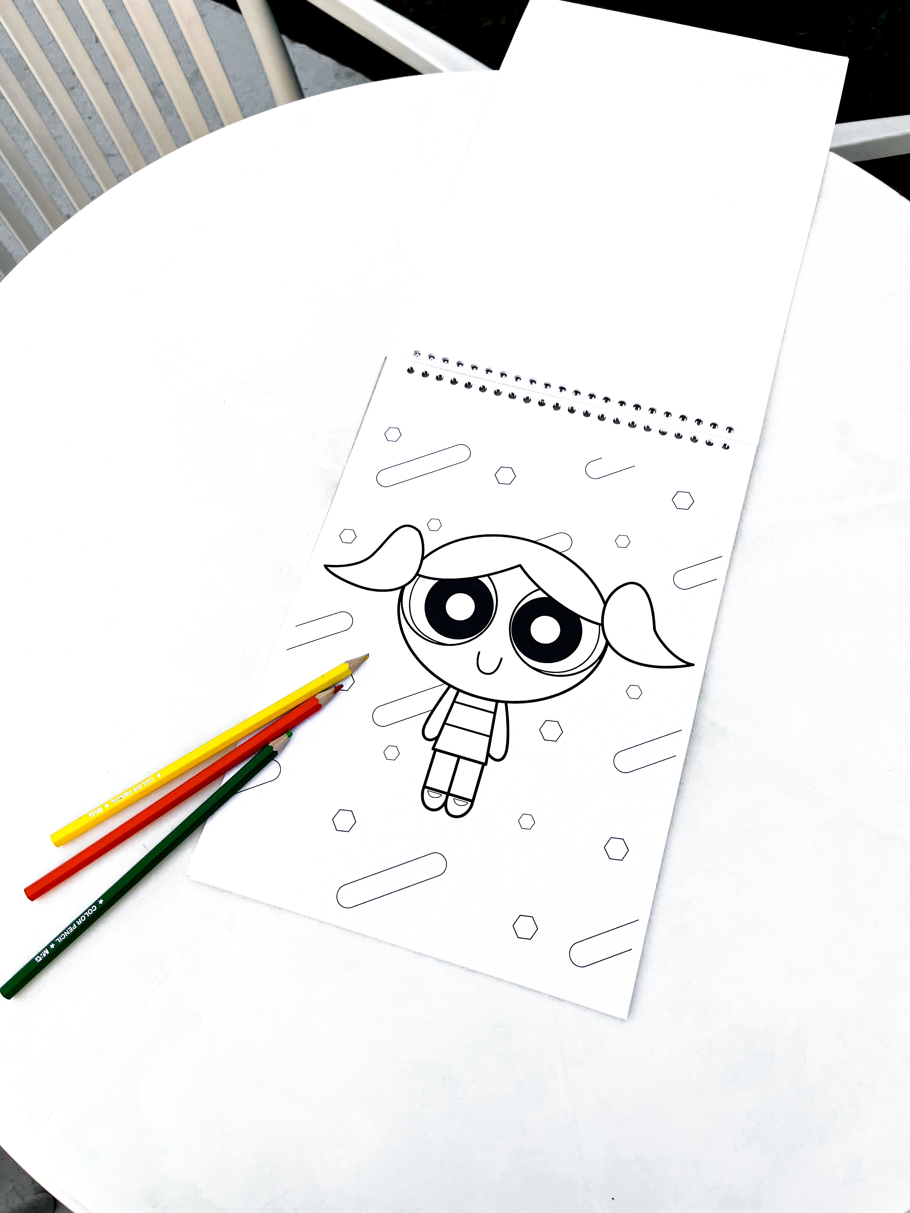 The Powerpuff Girls Coloring Sketch