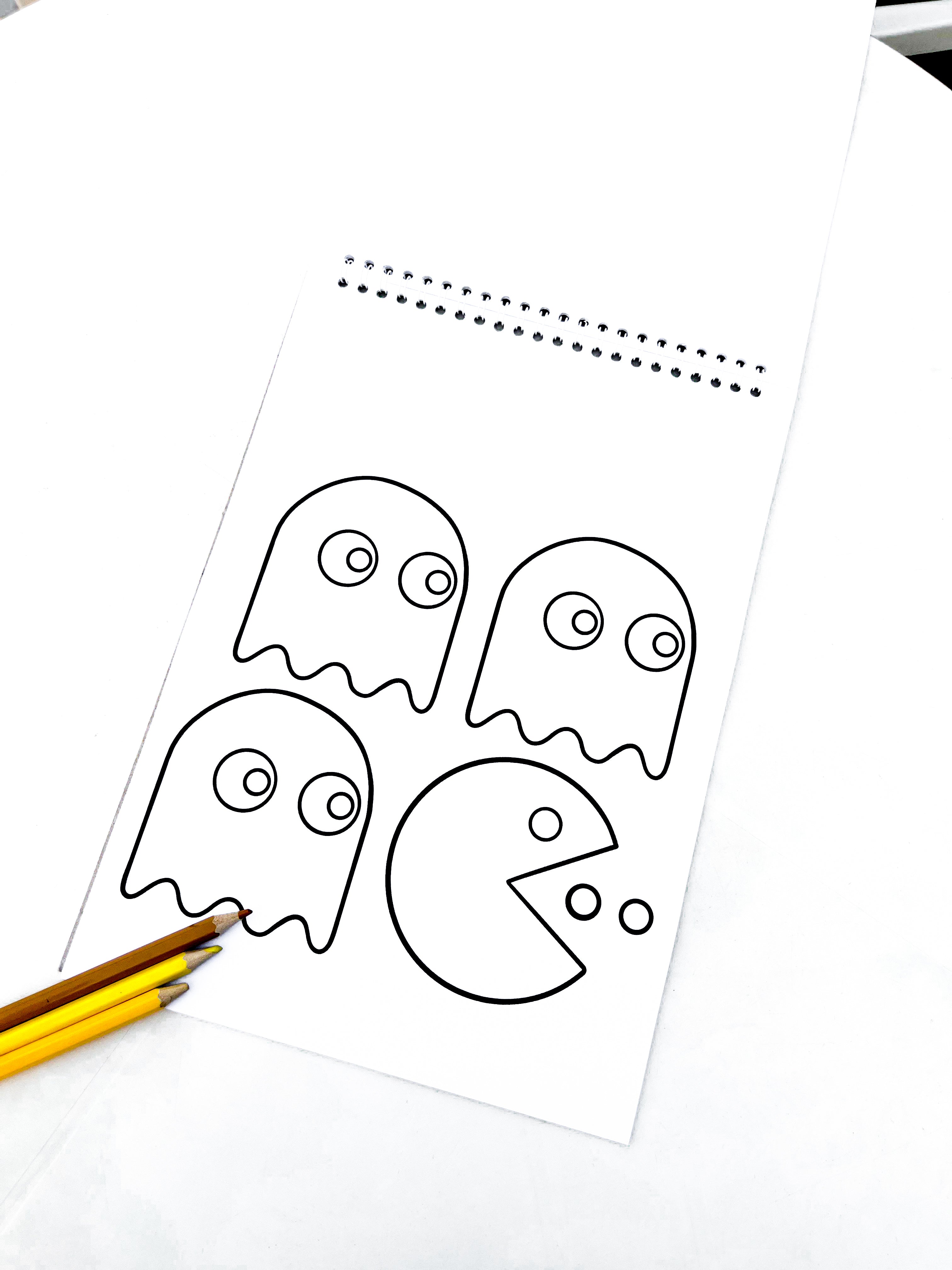 Pac-Man Coloring Sketch