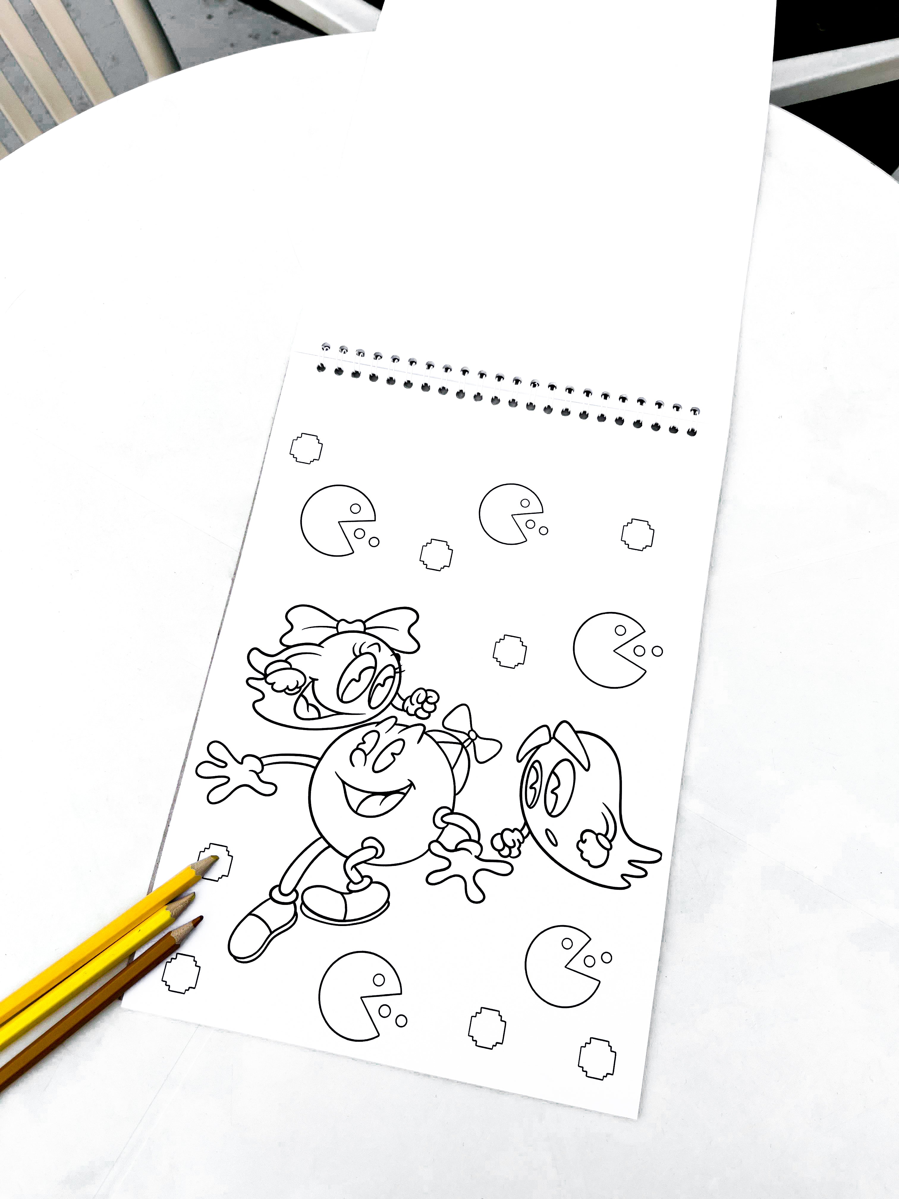 Pac-Man Coloring Sketch