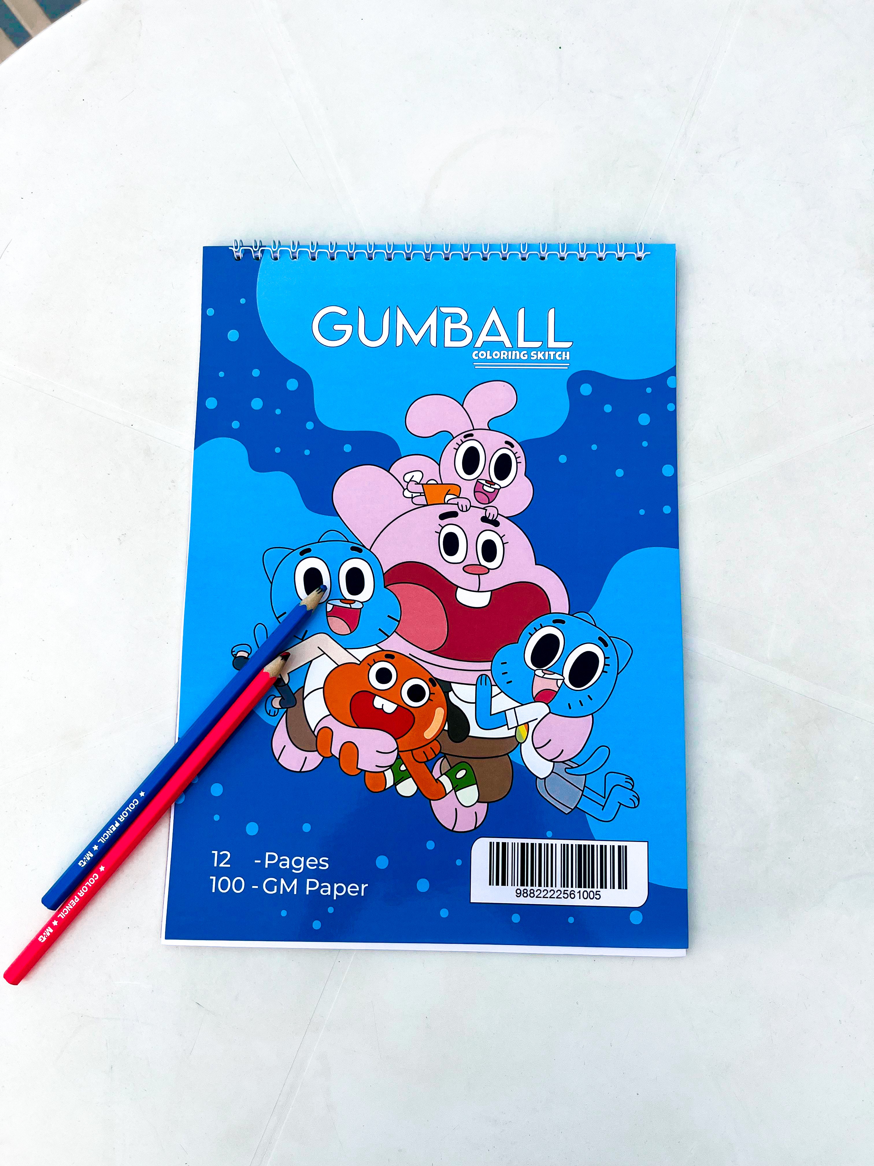 The Amazing World of Gumball Coloring  Sketch