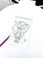 The Amazing World of Gumball Coloring  Sketch