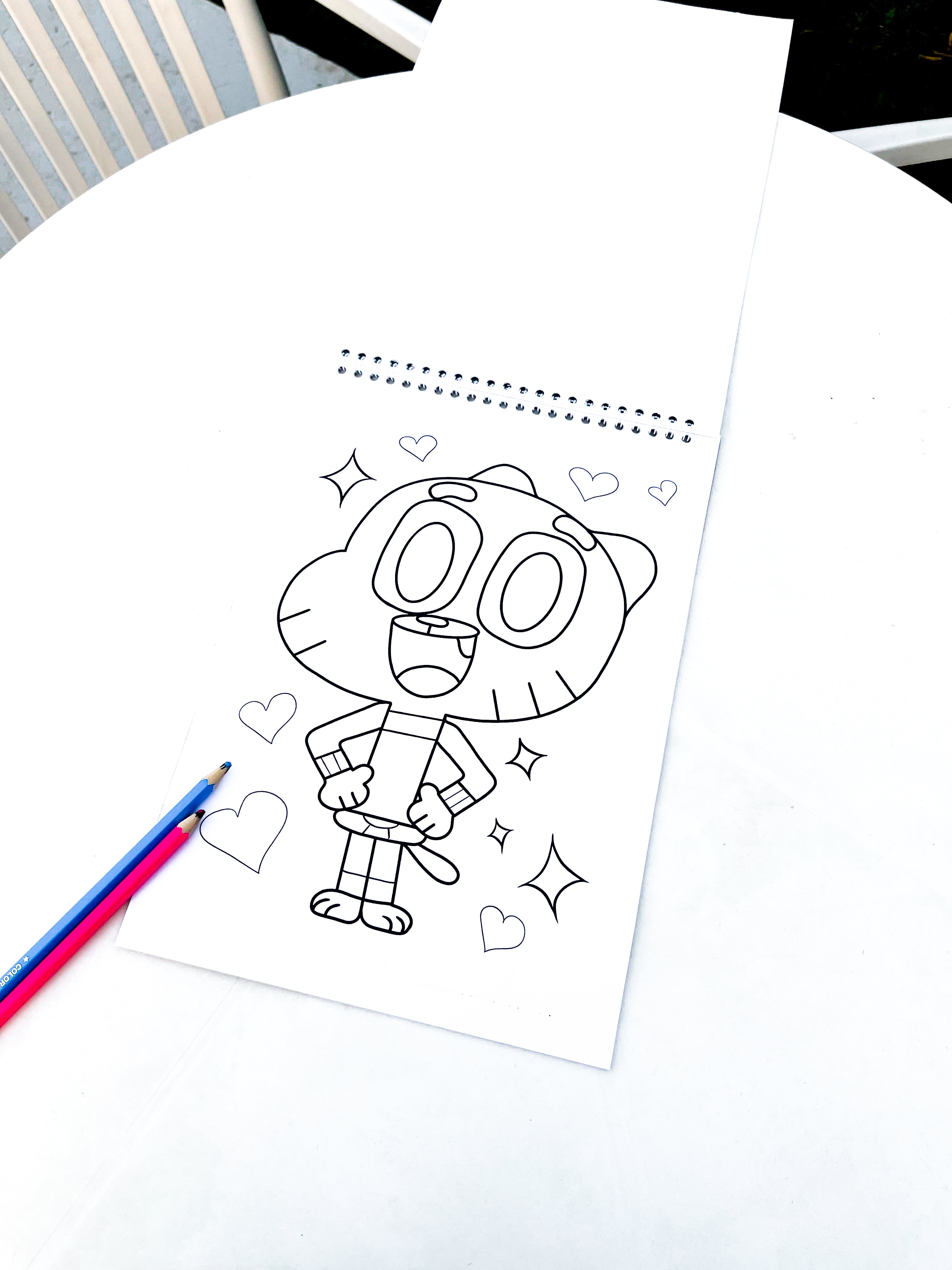 The Amazing World of Gumball Coloring  Sketch
