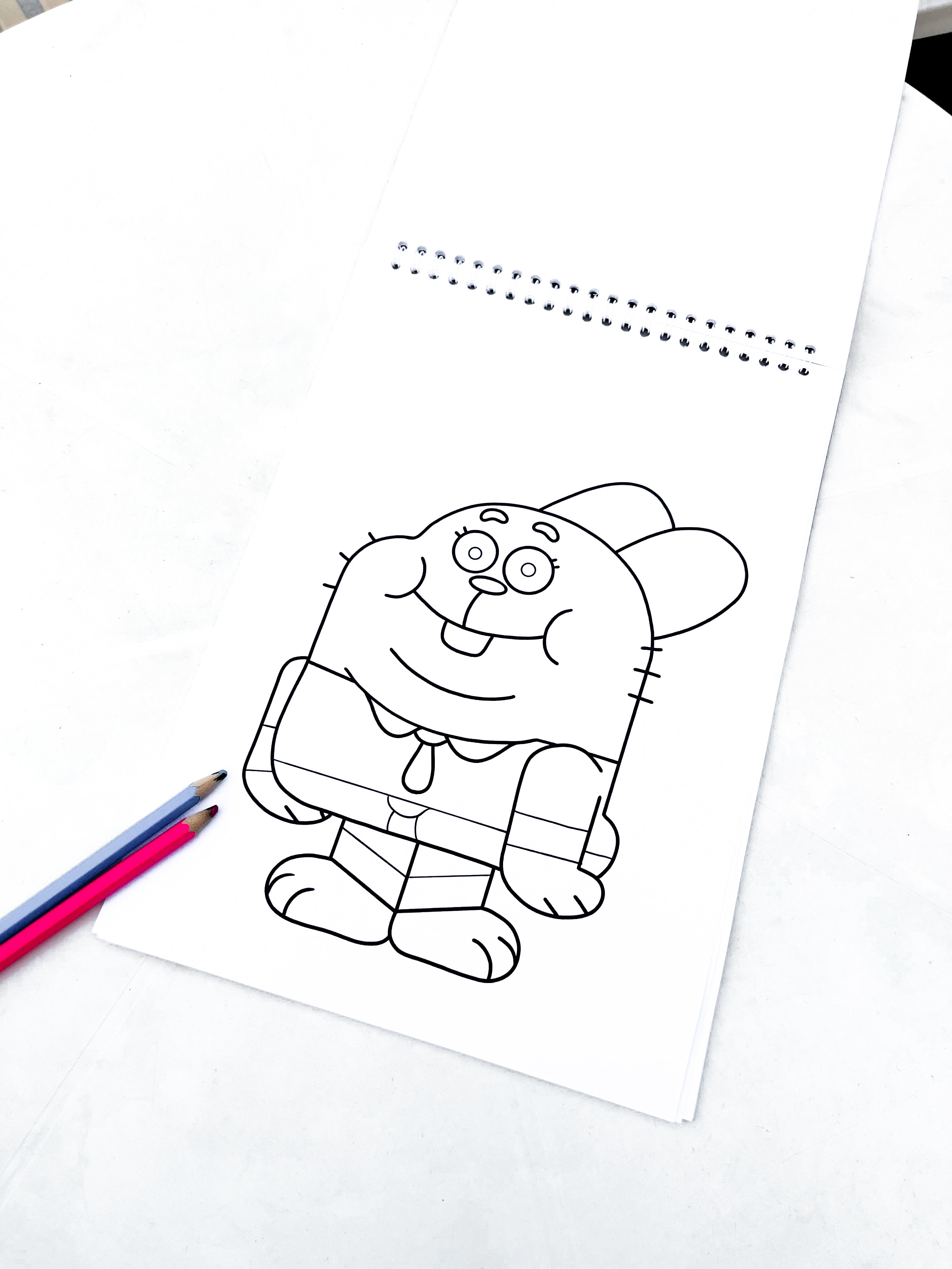 The Amazing World of Gumball Coloring  Sketch