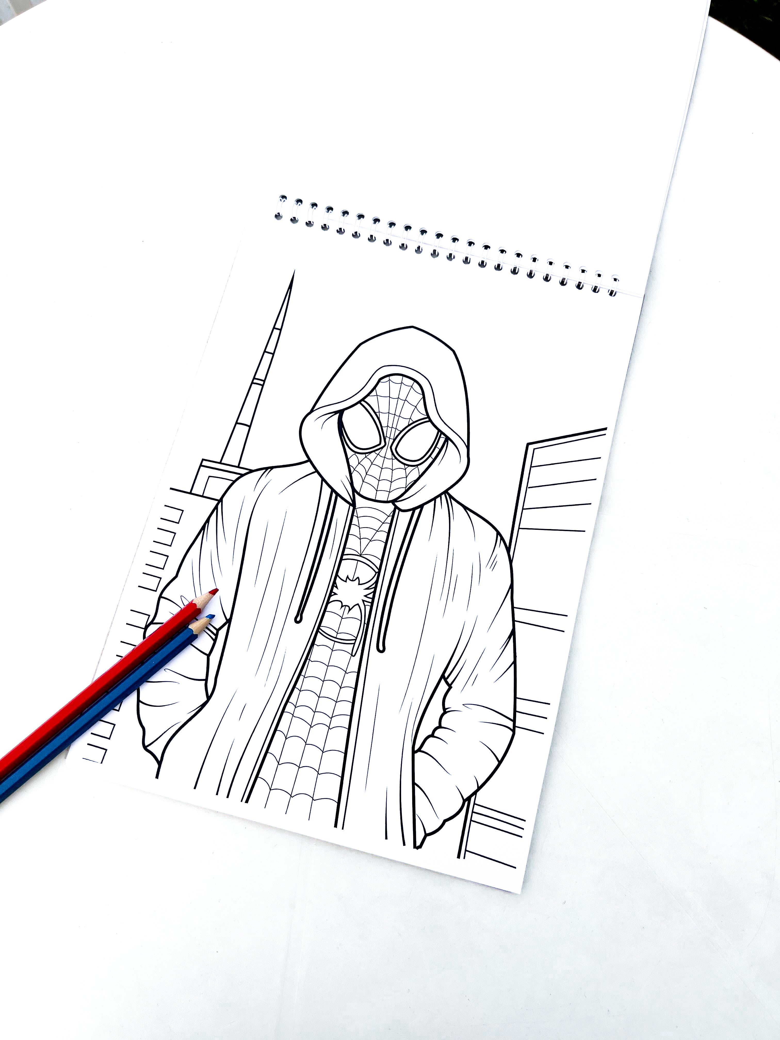 Spider-Man Coloring Sketch