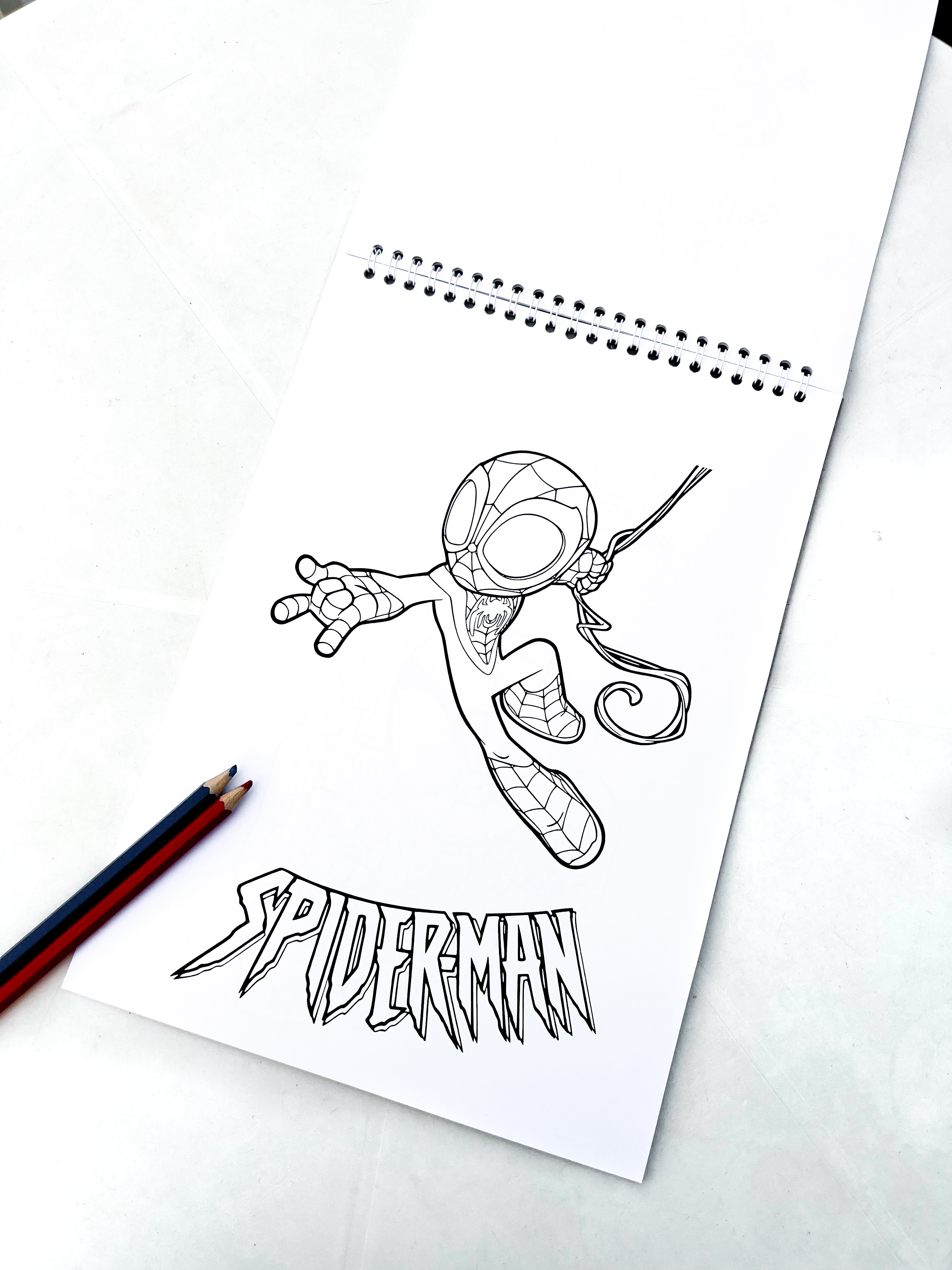 Spider-Man Coloring Sketch