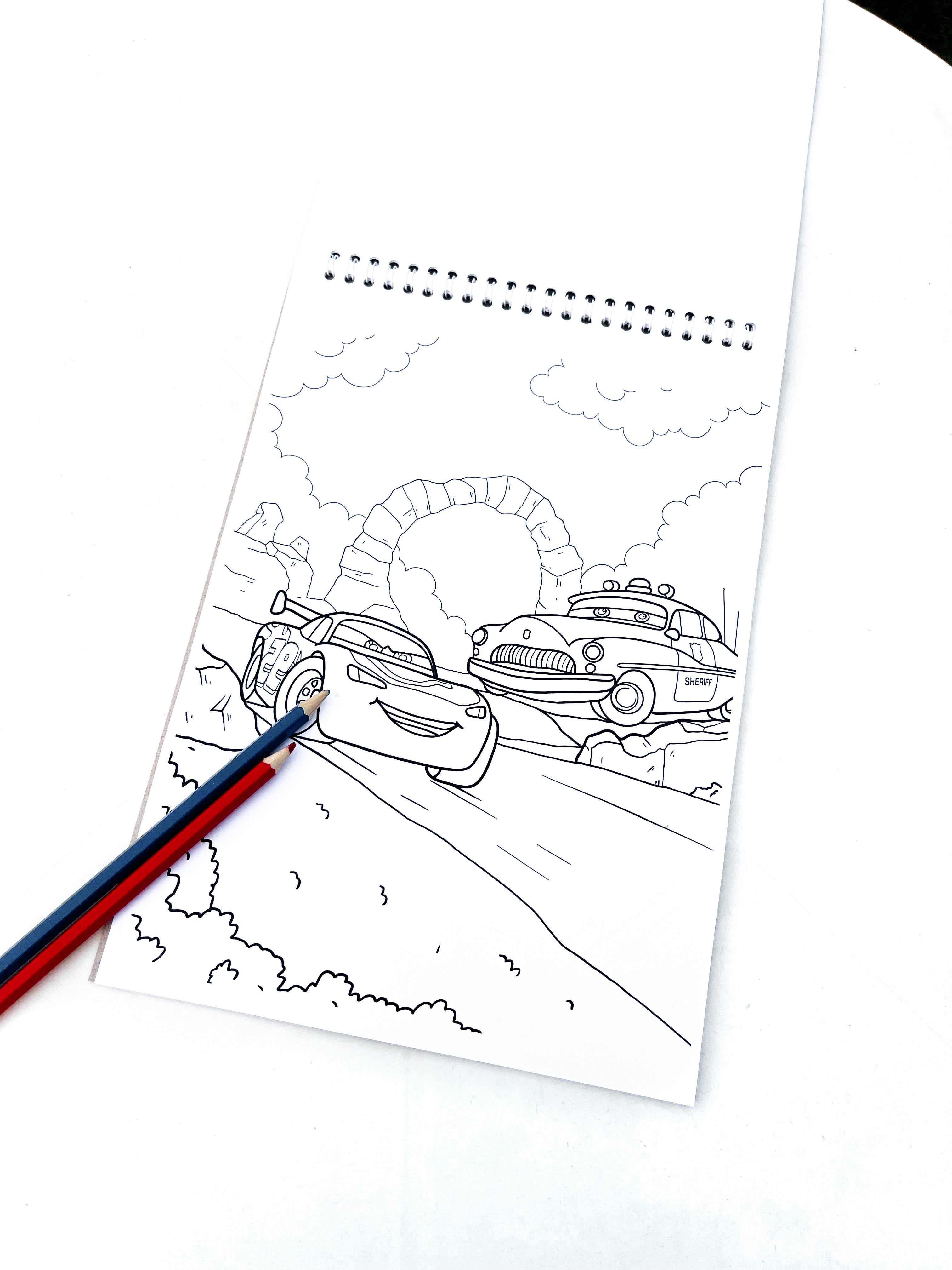 CARS Coloring Sketch